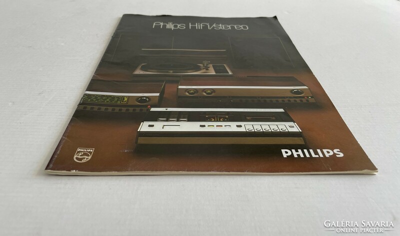 Retro, vintage Philips HIFI/stereo katalógus, cca. 1970