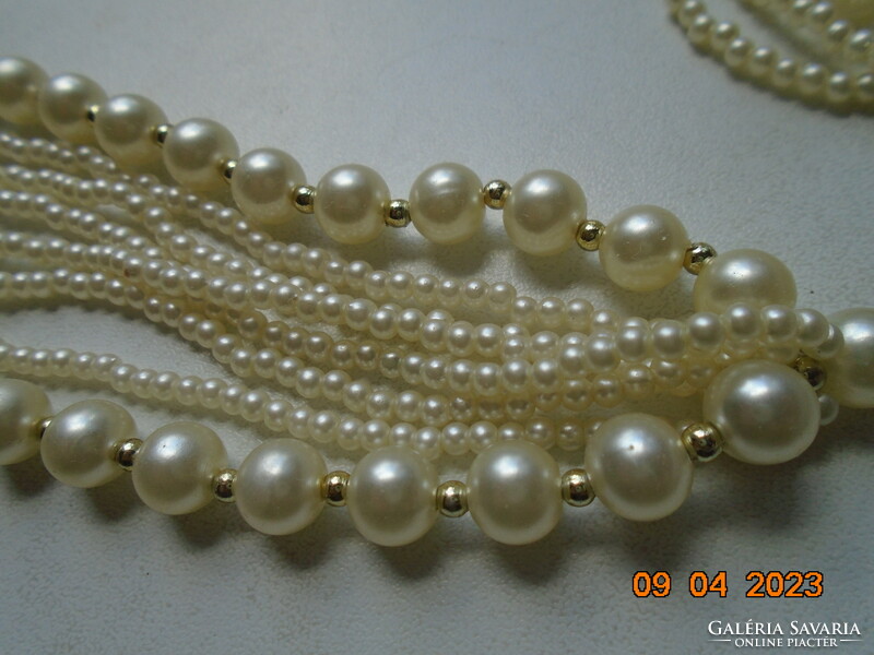 8-row tekla pearl necklace