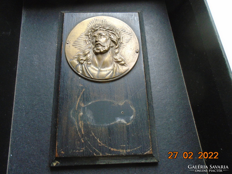 Older Christ copper relief, plaque
