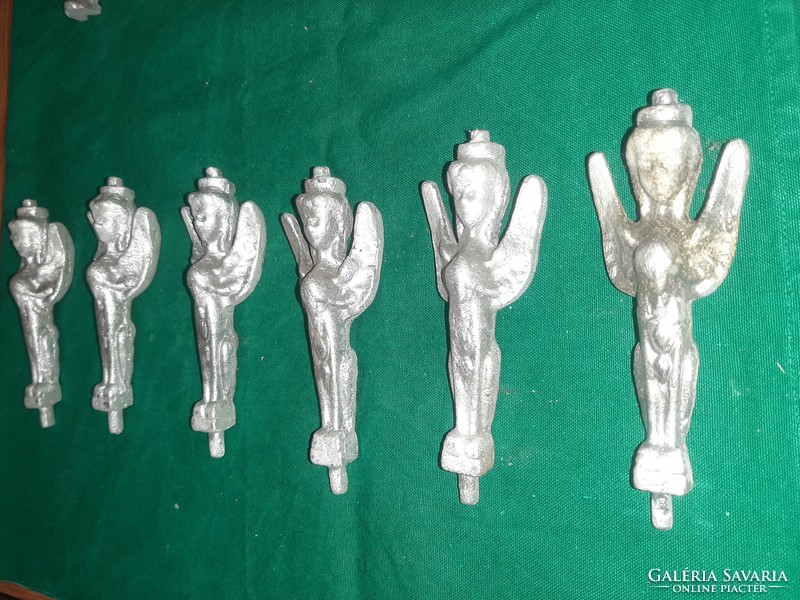 6 cherubs made of aluminum