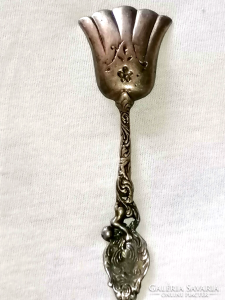 Vintage, decorative, very nice silver sugar spoon 25.