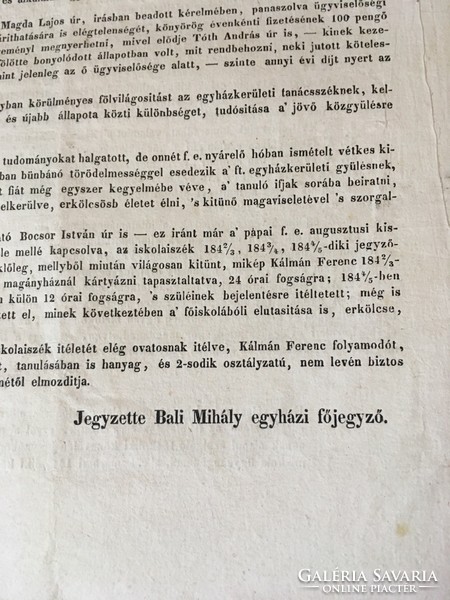 /1845/Reformed General Assembly/Székes Fejérvár......led by the chief guardian Pázmándy Idösb