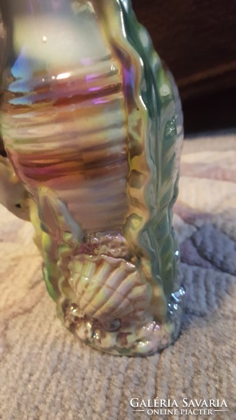 Old eosin-glazed porcelain vase