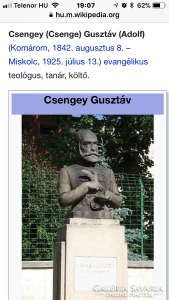 (1896) The thousandth March/ wrote; János Csengery v Gusztáv?! Pope died 1896. 26.