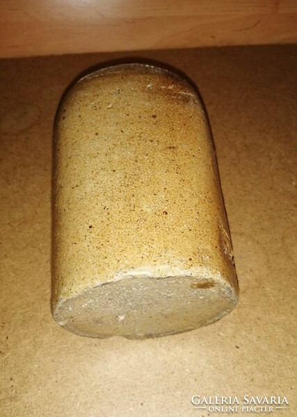 Antique fired ceramic bottle for storing heavy olive oil, clay bottle 18 cm (7p)