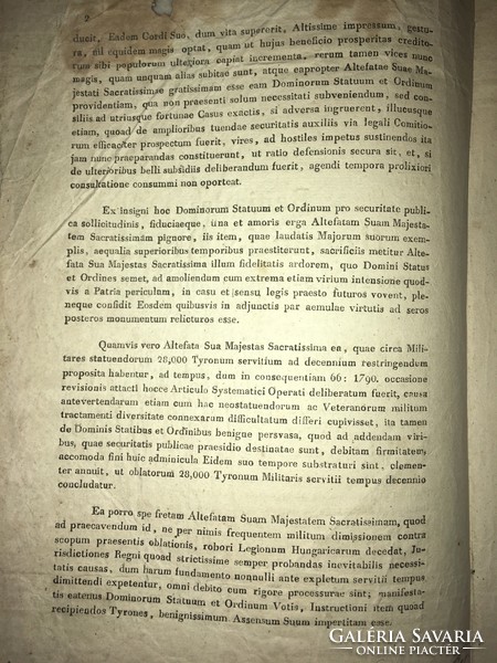 1830/ Rendelet/ Uralkodói döntés egy országgyűlési tárgyban!