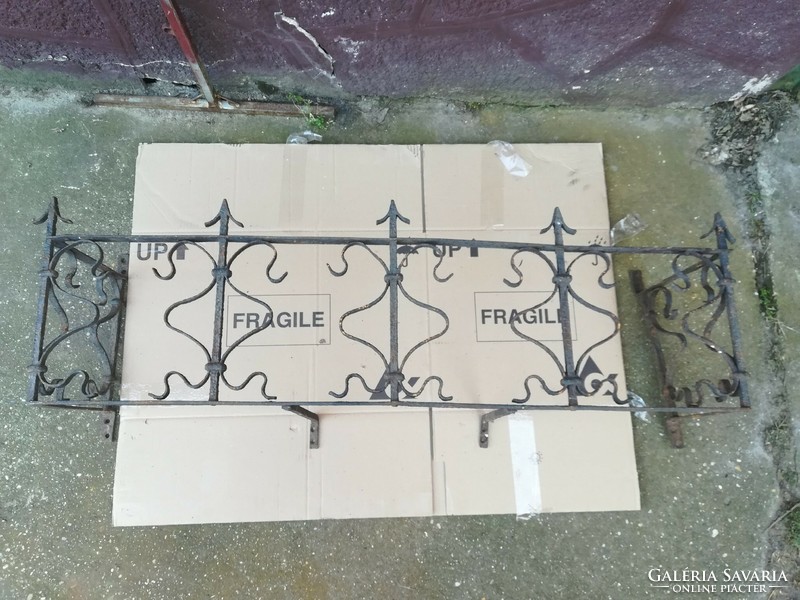 Wrought iron balcony flower stand