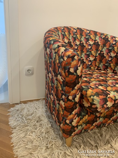 Ikea armchair with impregnated floral material, outdoor