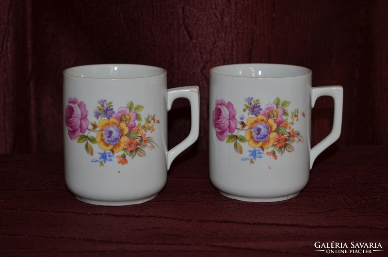 Pair of Zsolnay mugs ( dbz 00130 )