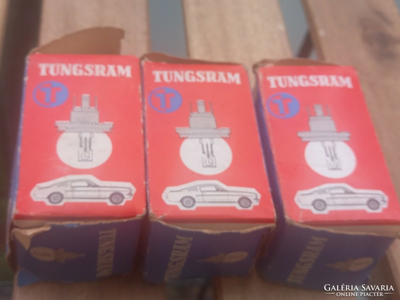 Retro tungsten car bulb in original packaging