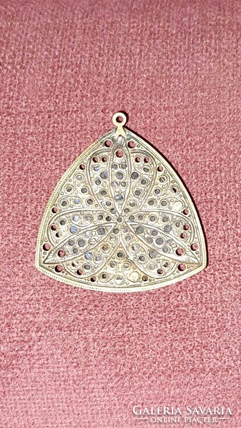 Openwork pendant in the shape of an antique Byzantine dome with enamel inlay