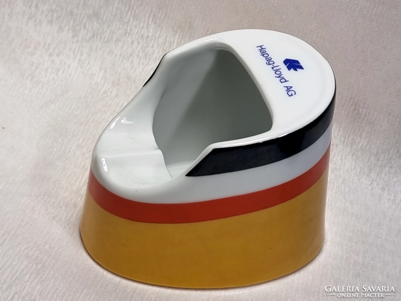 A rare ﻿﻿chimney ashtray from the shipping company Hapag-Lloyd, from around the 1960s.