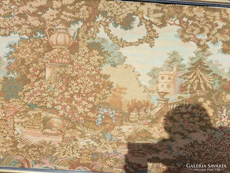 Huge tapestry, 2 meters wide! Landscape - old, good condition wall carpet - nature picture, park