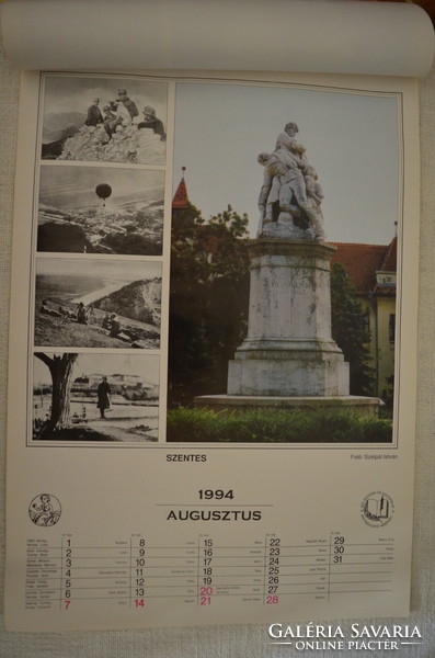 1994 calendar with the memorials of those who died in the First World War, made with printing technology