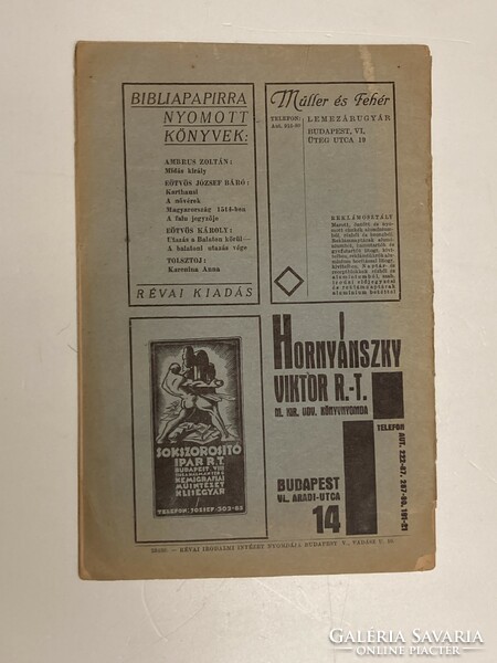 Nagygyarrosság, foreign affairs, revision periodical, 1931. August