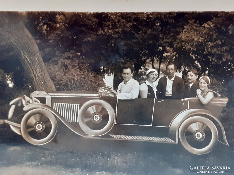 Régi képeslap 1932 Hűvösvölgyi emlék autós Fotó Keller