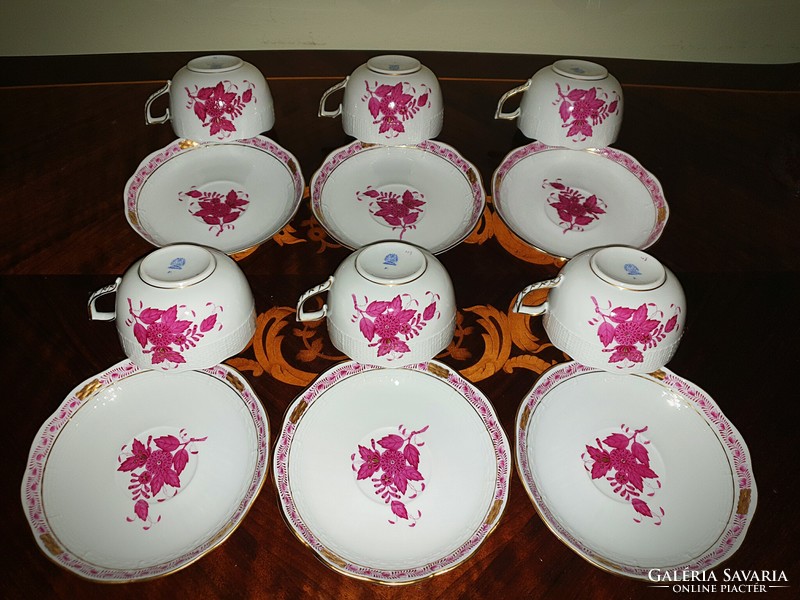 Herend Appony tea set with openwork tea warmer