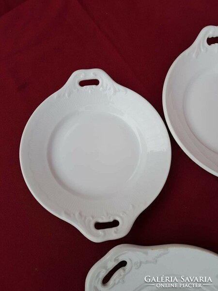 Indamine-patterned white offering porcelain roasting dish nostalgia heirloom grandmother