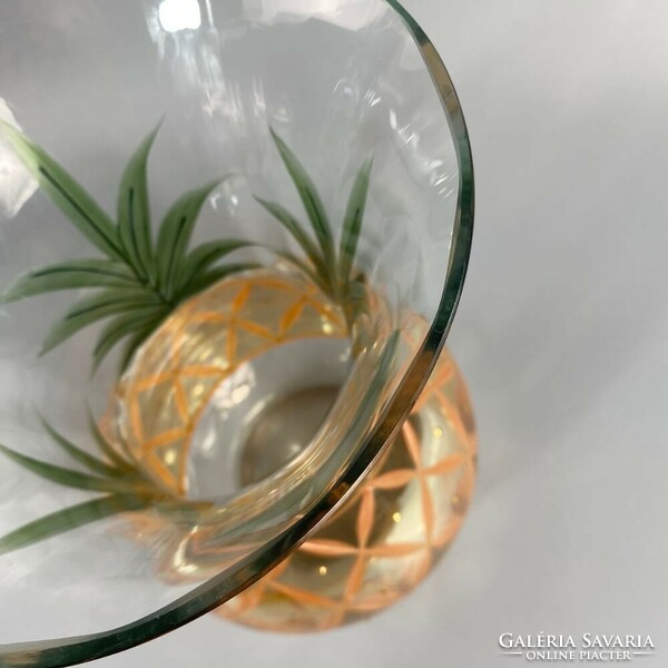 Pineapple large glass vase