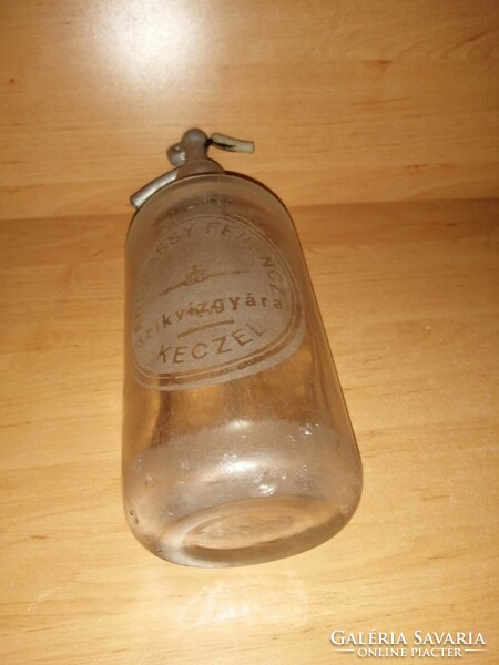 Antique soda bottle with Andrássy Ferenc's sikvíz factory