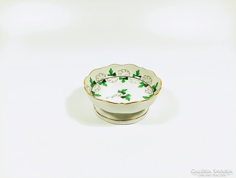 Herend, parsley-patterned jewelry holder bowl, hand-painted porcelain, flawless! (B125)