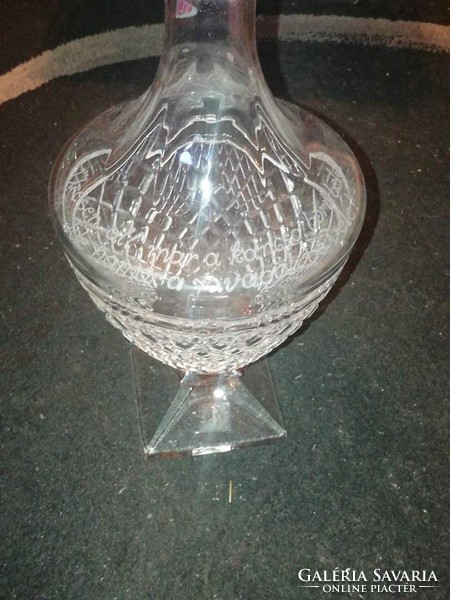 1706 Parad crystal jug with inscription