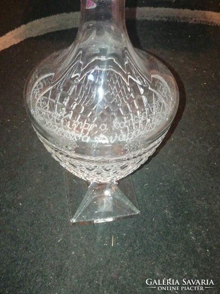 1706 parád crystal kancsó felirattal