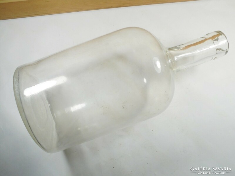 Antique glass bottle 32 cm high