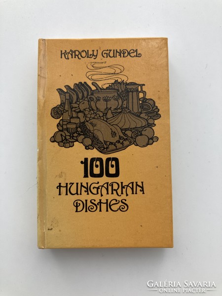 Károly Gundel: 100 hungarian dishes - angol nyelvű szakácskönyv, minikönyv