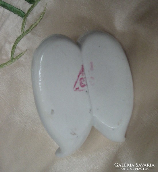 Porcelain slippers - salt and pepper holder