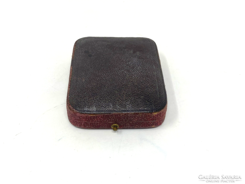 Antique leather jewelry holder, watch box kralik s. Descendants of his sons