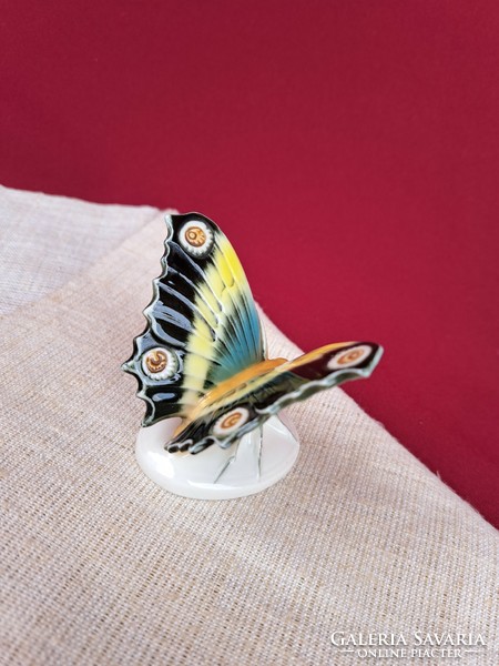 Gyönyörű német porcelán pillangó, nipp figura , Gyűjtői szépség