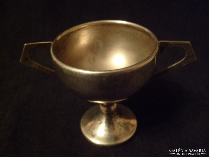 Art deco spice, caviar, truffle holder, silver-plated, marked rarity for sale in a collection