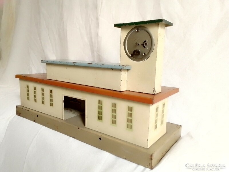 Antique kibri 0 model railway station building clock extra details us zone field table accessory