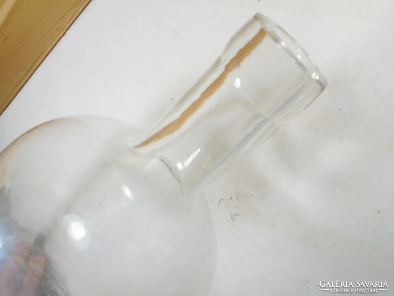 Antique glass bottle 32 cm high