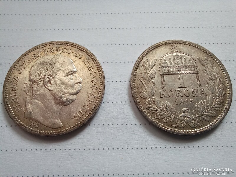 1915 KB Ferenc József ezüst 1 korona