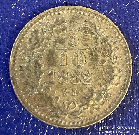 1882 5/10 Krajcár approx