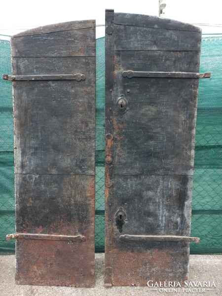Antique cellar door, iron door