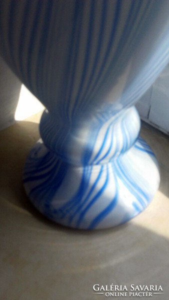 30 Cm frilled mouth glass vase milk glass vase - art&decoration