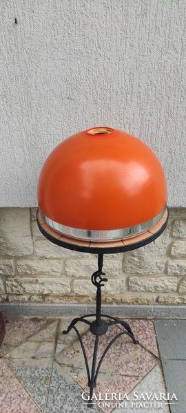 Orange lamp shade chandelier table lamp, retro, loft design art deco orange.