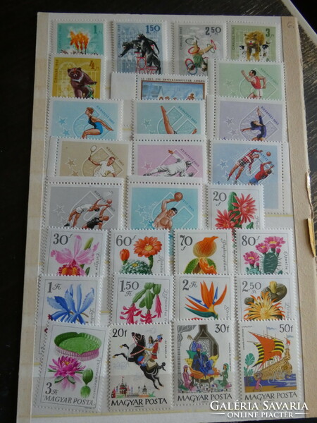 Postal clean Hungarian stamps 5-6.