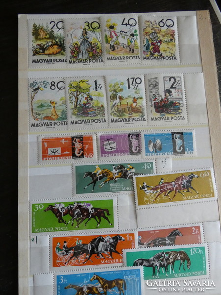 Postal clean Hungarian stamps 1-2.