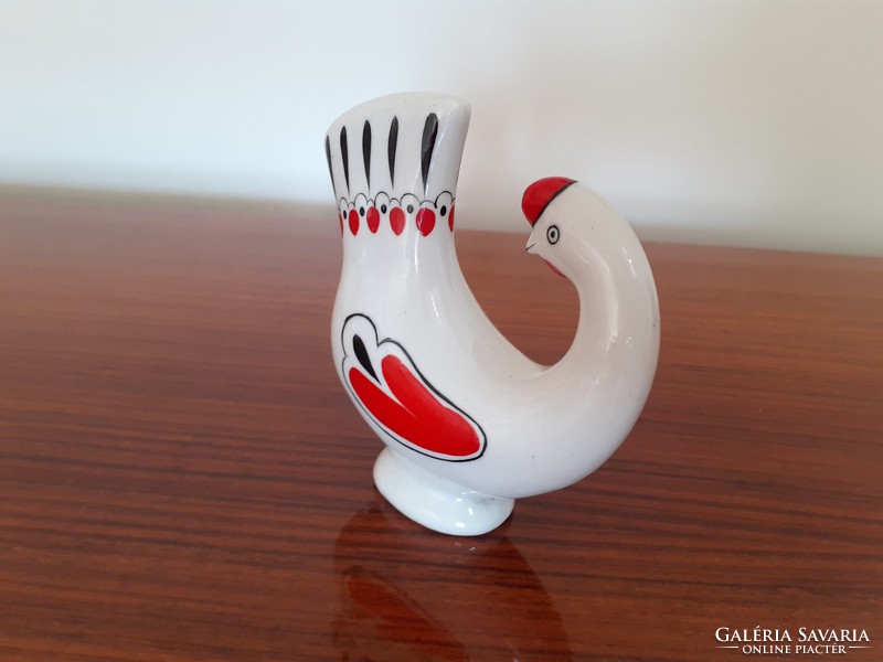 Retro folk porcelain bird