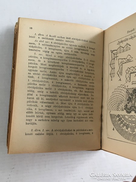 Ruzitska Jolán: Különböző csipkefajták. Kis könyvek - 1928.  ritka antik, régi könyv