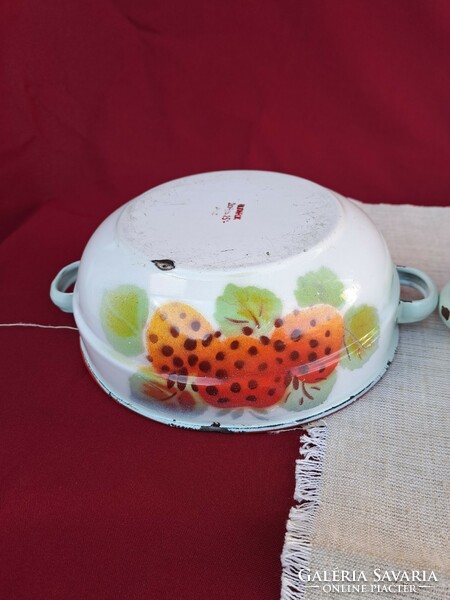 Strawberry strawberry Budafoki 20 cm bowls enameled enameled bowl scone heirloom antique nostalgia