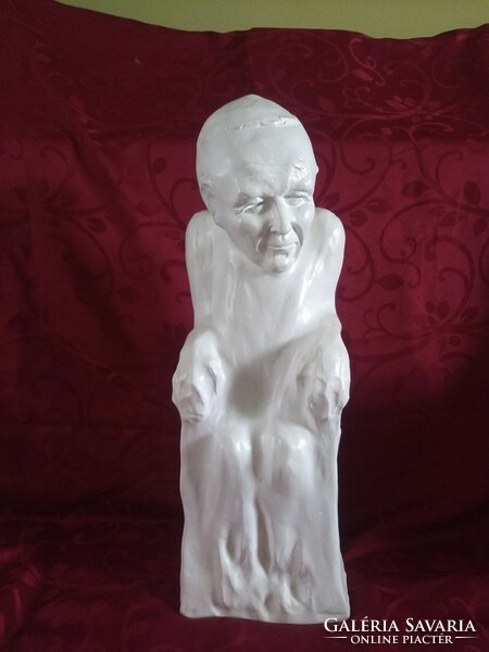 Unique ii. Gypsum statue of Pope John Paul