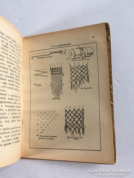 Ruzitska jolán: different types of lace. Small books - 1928. Rare antique, old book
