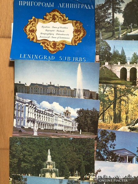 Large block of old Leningrad postcards - 16 pcs - postal clean