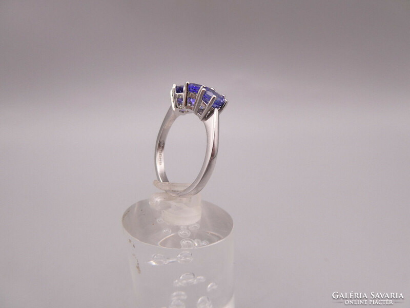 Alexandrite stone white gold designer ring. Companion ring.