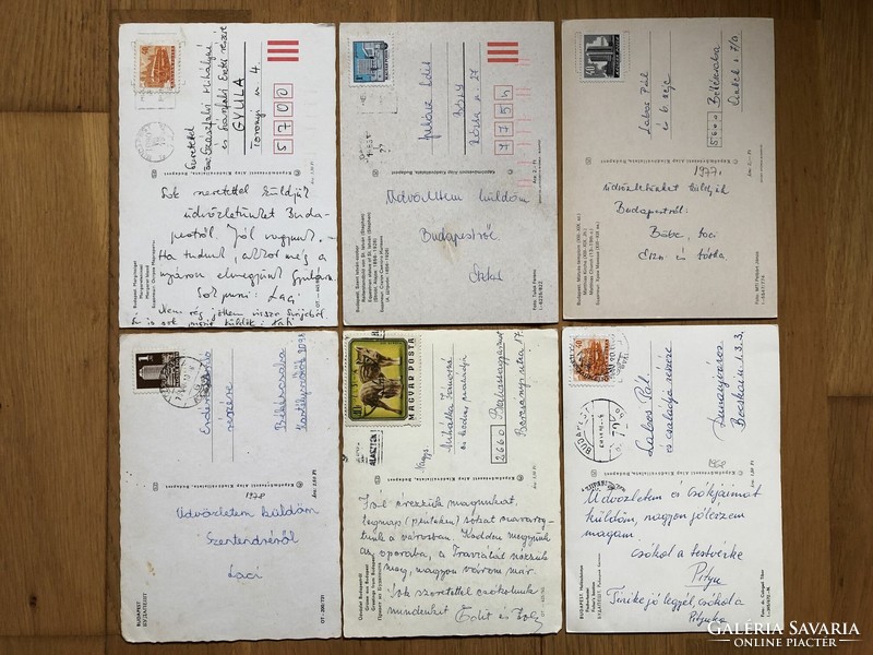 6 Budapest postcards in one